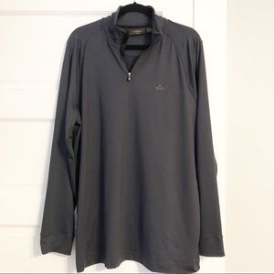 Greg Norman for Tasso Elba Grey 1/4 Zip Jacket - L